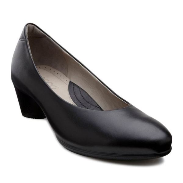 ECCO SHOES -SCULPTURED 45 WOMEN'S PLAIN PUMP-BLACK