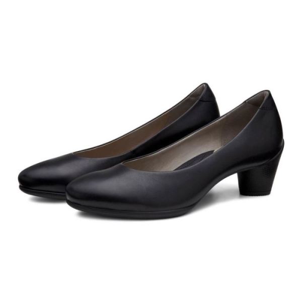 ECCO SHOES -SCULPTURED 45 WOMEN'S PLAIN PUMP-BLACK