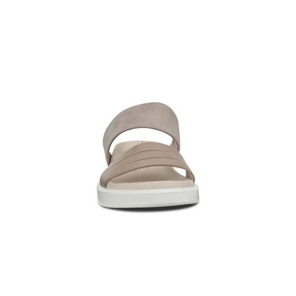 ECCO SHOES -FLOWT W FLAT SANDAL-MOON ROCK/GREY