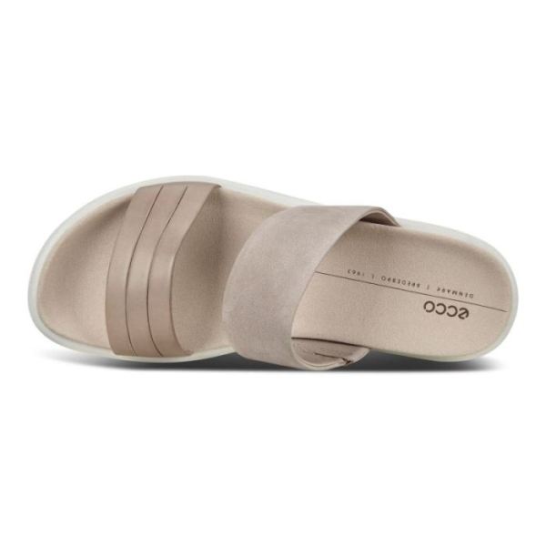 ECCO SHOES -FLOWT W FLAT SANDAL-MOON ROCK/GREY