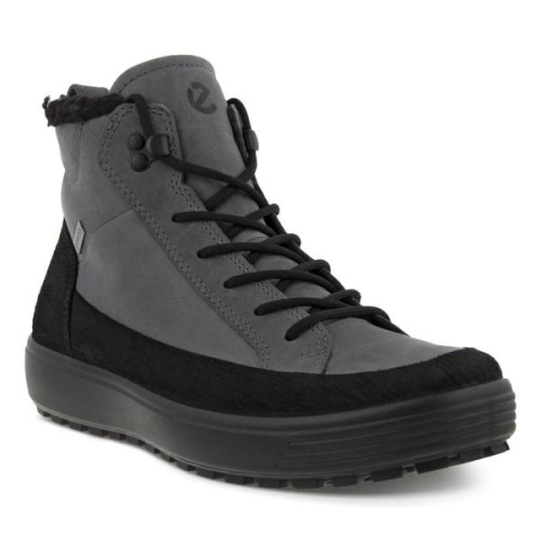 ECCO SHOES -SOFT7 TRED MEN'S WINTER BOOT-BLACK/TITANIUM