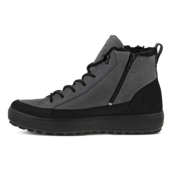 ECCO SHOES -SOFT7 TRED MEN'S WINTER BOOT-BLACK/TITANIUM