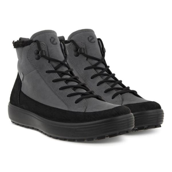 ECCO SHOES -SOFT7 TRED MEN'S WINTER BOOT-BLACK/TITANIUM