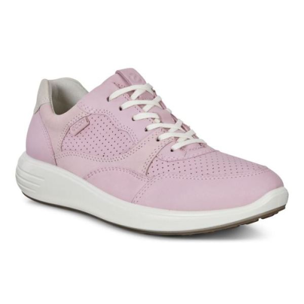 ECCO SHOES -SOFT 7 RUNNER WOMEN'S SNEAKERS-BLOSSOM ROSE/BLOSSOM ROSE/SHADOW WHITE