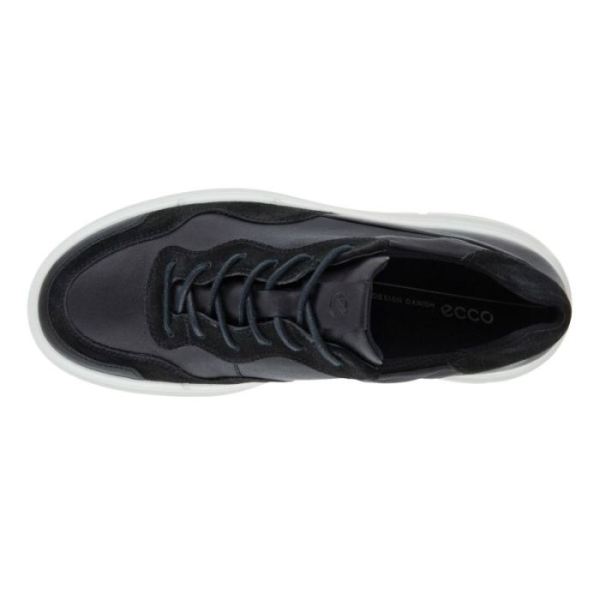 ECCO SHOES -SOFT X WOMEN'S SNEAKER-BLACK/BLACK