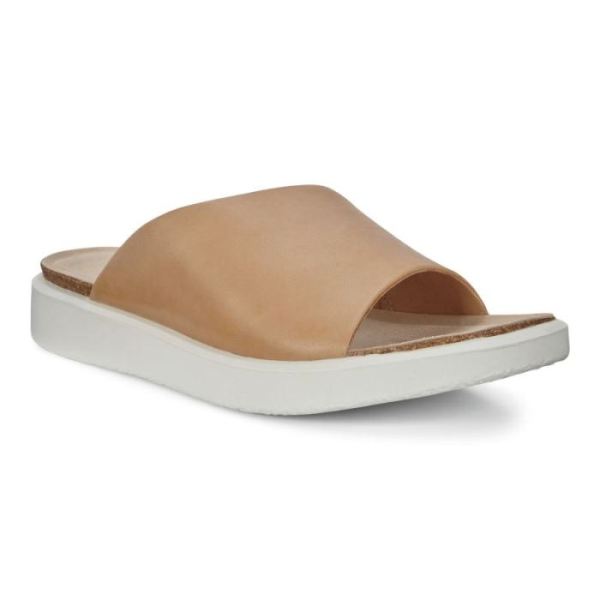 ECCO SHOES -CORKSPHERE WOMEN'S SLIP-ON SANDALS-POWDER