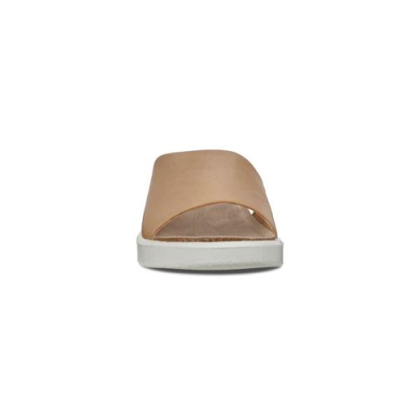 ECCO SHOES -CORKSPHERE WOMEN'S SLIP-ON SANDALS-POWDER