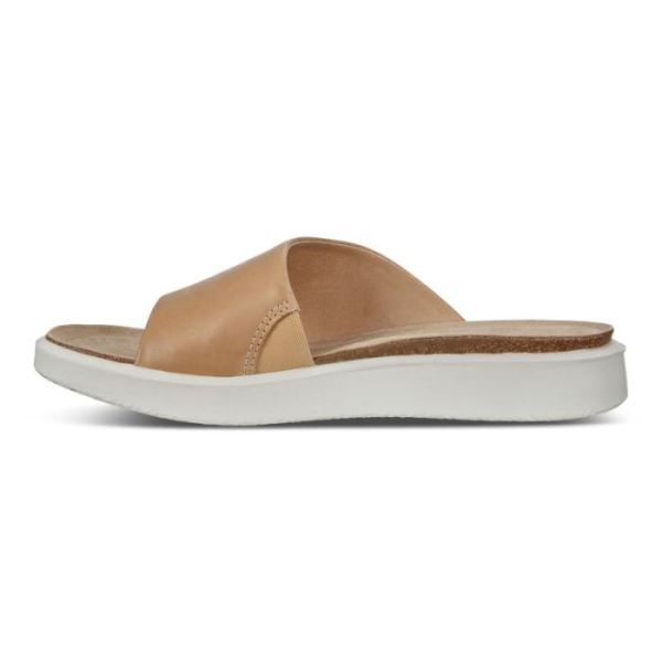 ECCO SHOES -CORKSPHERE WOMEN'S SLIP-ON SANDALS-POWDER