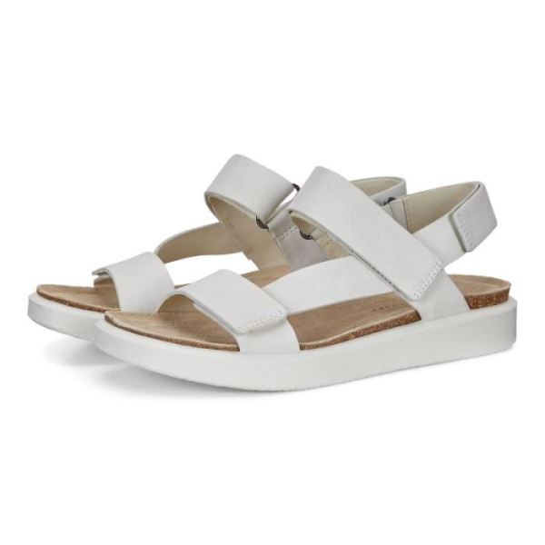 ECCO SHOES -CORKSPHERE WOMEN'S SANDAL-WHITE