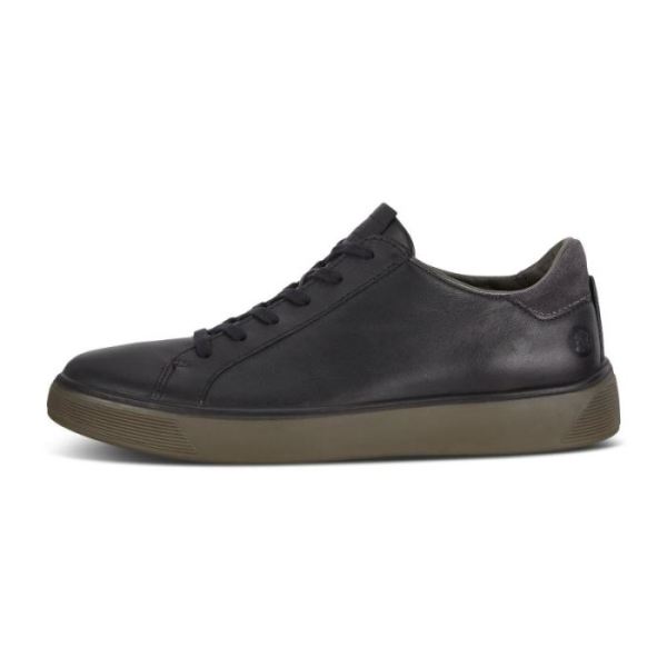 ECCO SHOES -STREET TRAY MEN'S CLASSIC SNEAKER-BLACK/MAGNET