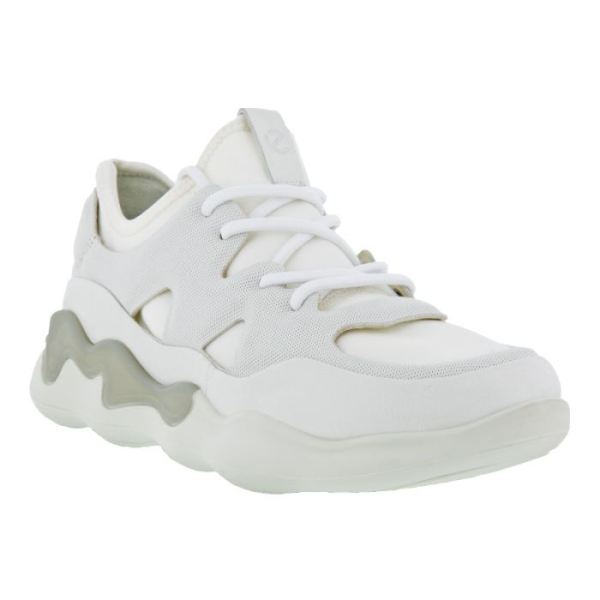 ECCO SHOES -ELO WOMEN'S ATHLETIC SNEAKER-WHITE/WHITE