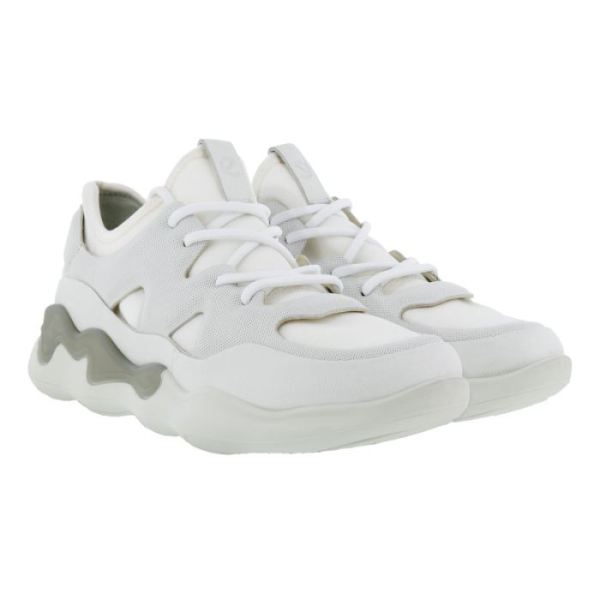 ECCO SHOES -ELO WOMEN'S ATHLETIC SNEAKER-WHITE/WHITE