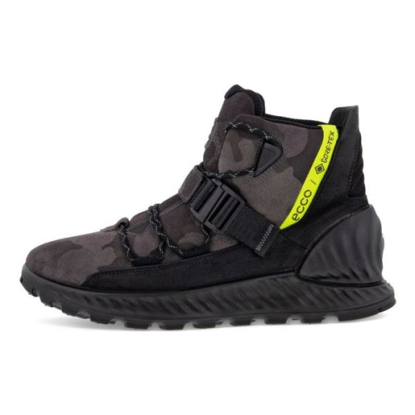 ECCO SHOES -EXOSTRIKE MEN'S GTX BUCKLE-TITANIUM/BLACK