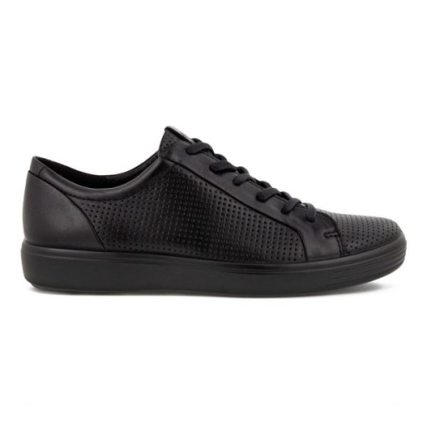 ECCO SHOES -SOFT 7 MEN'S LACED SHOES-BLACK