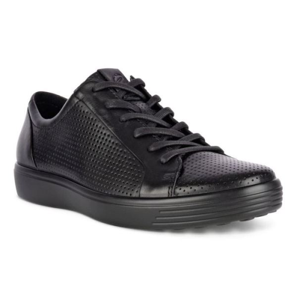 ECCO SHOES -SOFT 7 MEN'S LACED SHOES-BLACK