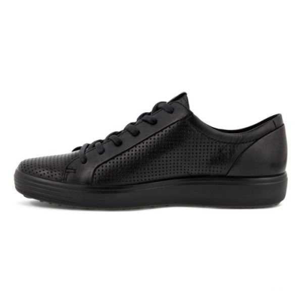 ECCO SHOES -SOFT 7 MEN'S LACED SHOES-BLACK