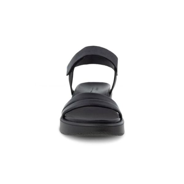 ECCO SHOES -FLOWT LX WOMEN'S WEDGE SANDAL-BLACK/BLACK