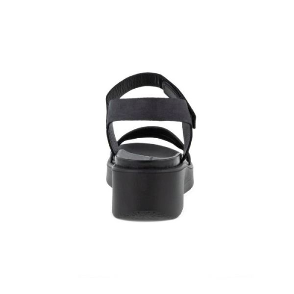 ECCO SHOES -FLOWT LX WOMEN'S WEDGE SANDAL-BLACK/BLACK