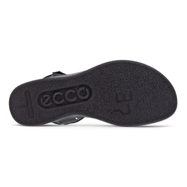 ECCO SHOES -FLOWT LX WOMEN'S WEDGE SANDAL-BLACK/BLACK