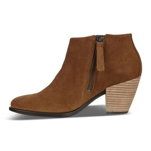 ECCO SHOES -SHAPE 55 WOMEN'S WESTERN BOOT-CAMEL