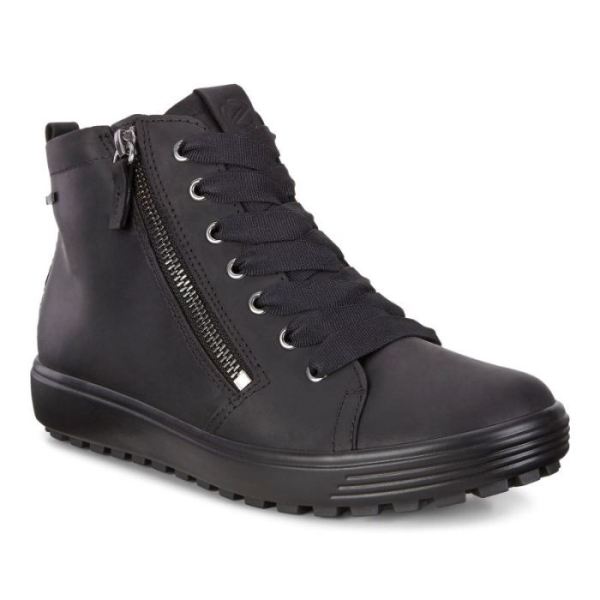 ECCO SHOES -SOFT 7 TRED WOMEN'S GTX HI-BLACK