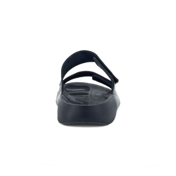 ECCO SHOES -2ND COZMO WOMEN'S TWO BAND SLIDE-BLACK