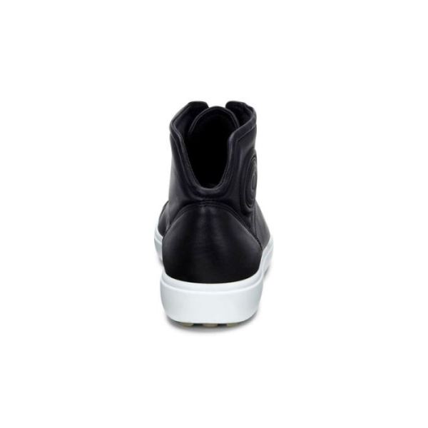 ECCO SHOES -SOFT 7 WOMEN'S HIGH TOP-BLACK