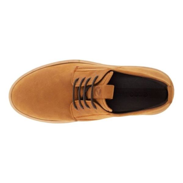 ECCO SHOES -TECHWELT MEN'S OXFORD-AMBER