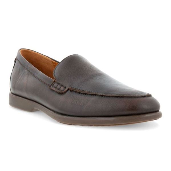 ECCO SHOES -CITYTRAY LITE MEN'S SLIP-ON-COCOA BROWN