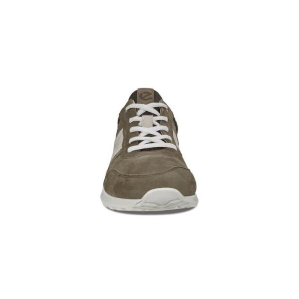 ECCO SHOES -CS20 MEN'S PERFORATED SNEAKER-TARMAC SHADOW WHITE