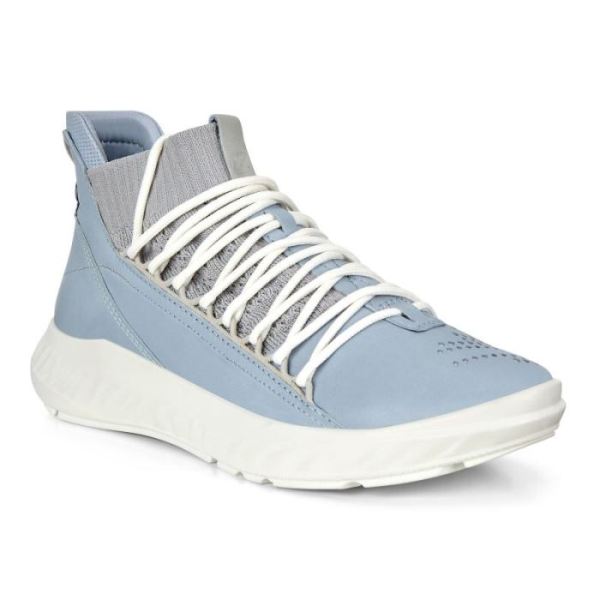 ECCO SHOES -ST.1 LITE WOMEN'S SNEAKER-DUSTY BLUE/CONCRETE