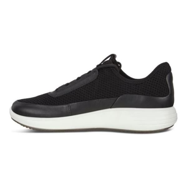 ECCO SHOES -SOFT 7 RUNNER WOMEN'S SHOES-BLACK/BLACKBLACK