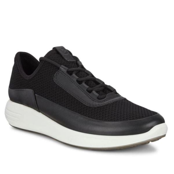 ECCO SHOES -SOFT 7 RUNNER WOMEN'S SHOES-BLACK/BLACKBLACK