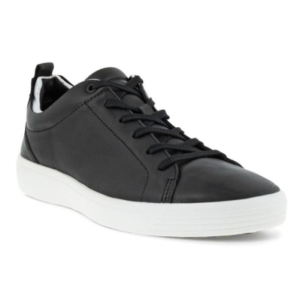 ECCO SHOES -SOFT 7 MEN'S CRAZE SNEAKER-BLACK/WHITE