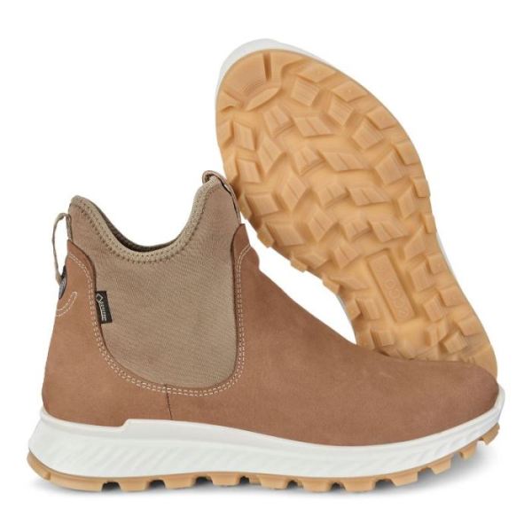 ECCO SHOES -EXOSTRIKE WOMEN'S CHELSEA GTX-CAMEL