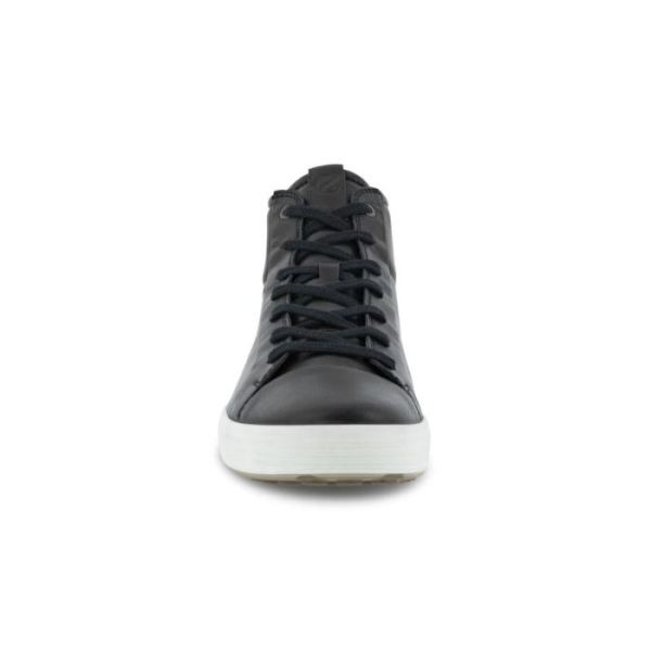 ECCO SHOES -SOFT 7 MEN'S CITY HI-TOP-BLACK