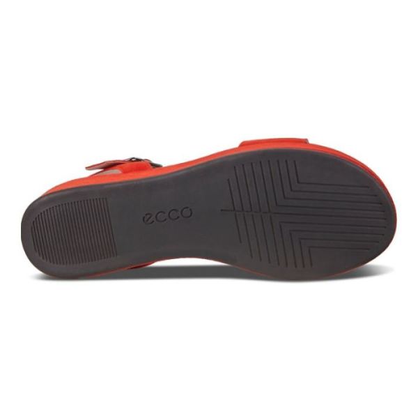 ECCO SHOES -ELEVATE PLATEAU FLAT WOMEN'S SANDAL-FIRE