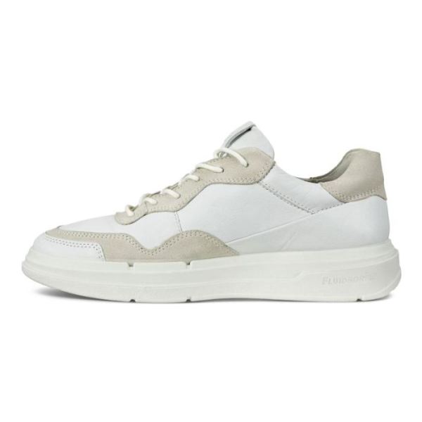 ECCO SHOES -SOFT X WOMEN'S SNEAKER-WHITE/SHADOW WHITE