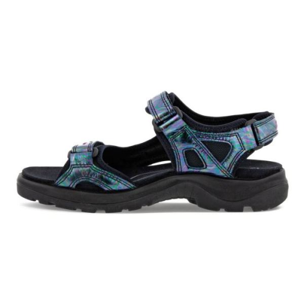 ECCO SHOES -WOMEN&RSQUO;S OFFROAD SANDAL-BLACK IRIDESCENT