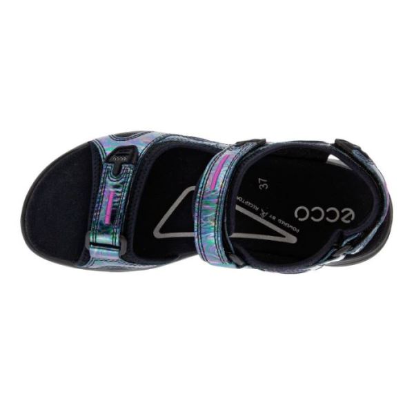 ECCO SHOES -WOMEN&RSQUO;S OFFROAD SANDAL-BLACK IRIDESCENT