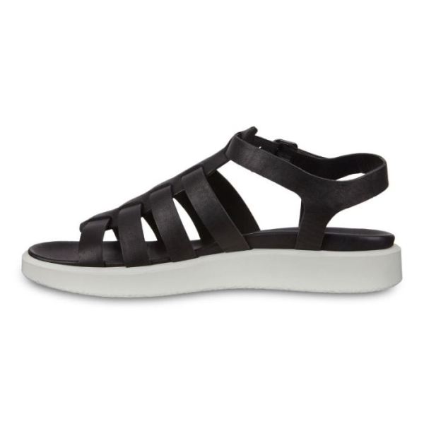 ECCO SHOES -FLOWT LX WOMEN'S FLAT SANDALS-BLACK