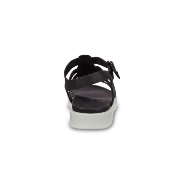 ECCO SHOES -FLOWT LX WOMEN'S FLAT SANDALS-BLACK