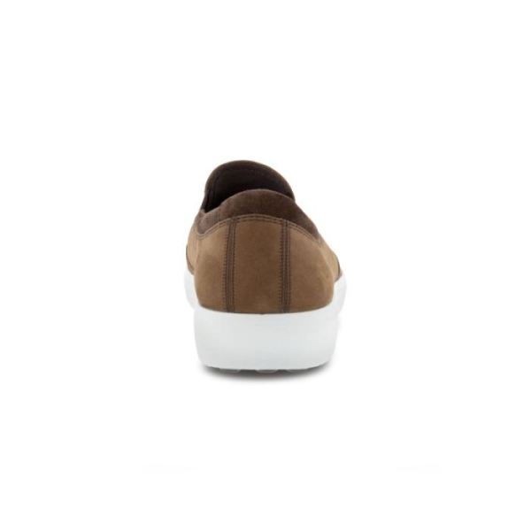 ECCO SHOES -SOFT 7 MEN'S SLIP ON 2.0-COCOA BROWN/COFFEE