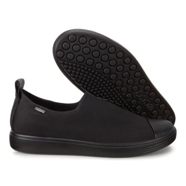 ECCO SHOES -SOFT 7 WOMEN'S GTX SLIP-ON-BLACK