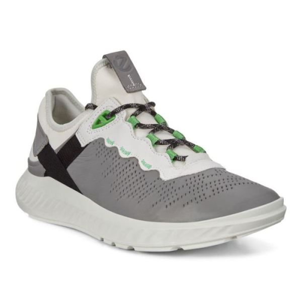 ECCO SHOES -ST.1 LITE MEN'S SNEAKERS-WILD DOVE/WHITE