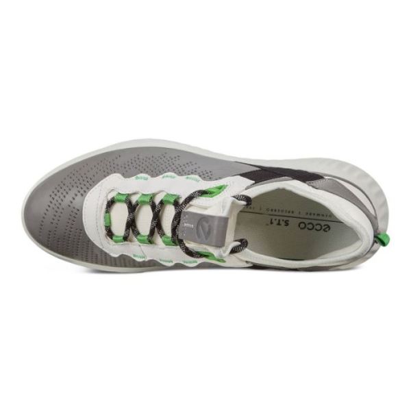 ECCO SHOES -ST.1 LITE MEN'S SNEAKERS-WILD DOVE/WHITE