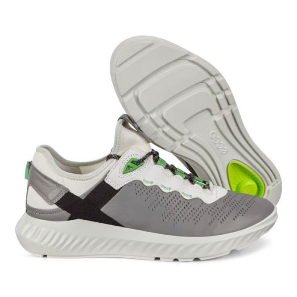 ECCO SHOES -ST.1 LITE MEN'S SNEAKERS-WILD DOVE/WHITE