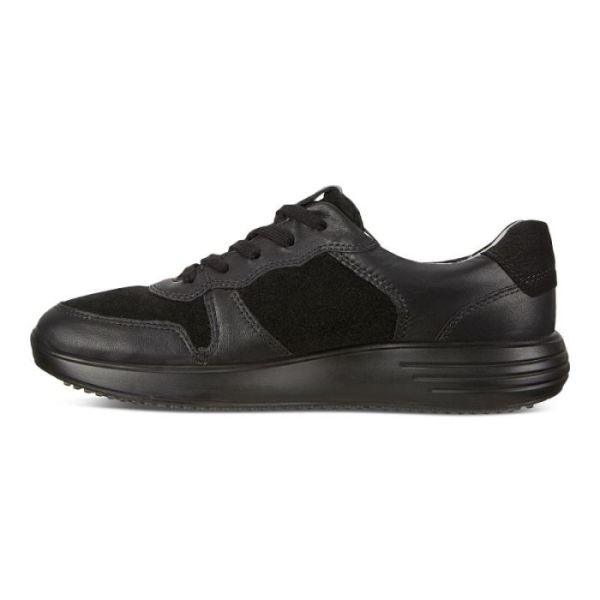 ECCO SHOES -SOFT 7 RUNNER MEN'S SNEAKERS-BLACK/BLACK/BLACK