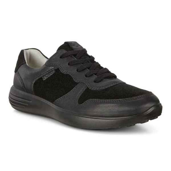 ECCO SHOES -SOFT 7 RUNNER MEN'S SNEAKERS-BLACK/BLACK/BLACK