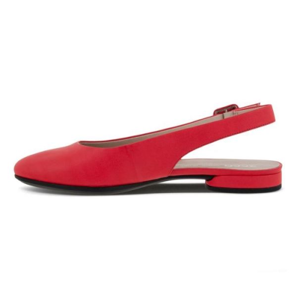 ECCO SHOES -ANINE WOMEN'S SLING-BACK FLATS-HIBISCUS